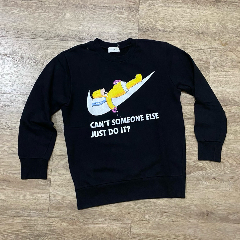 Crewneck bukan hoodie nike simpsons Homer