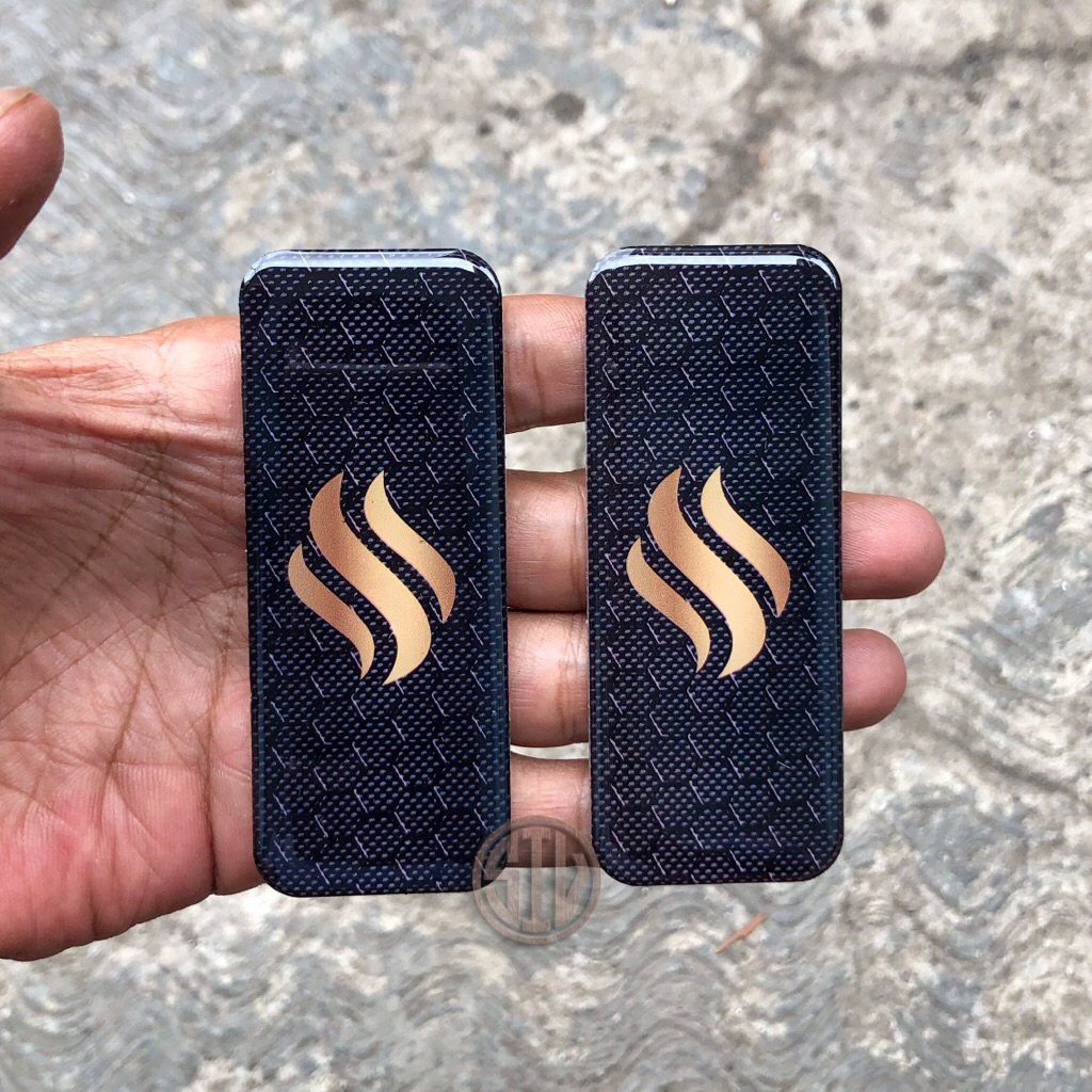 Panel Cover T-99 Fullprint Carbon black gold Pelindung tutup batre remote