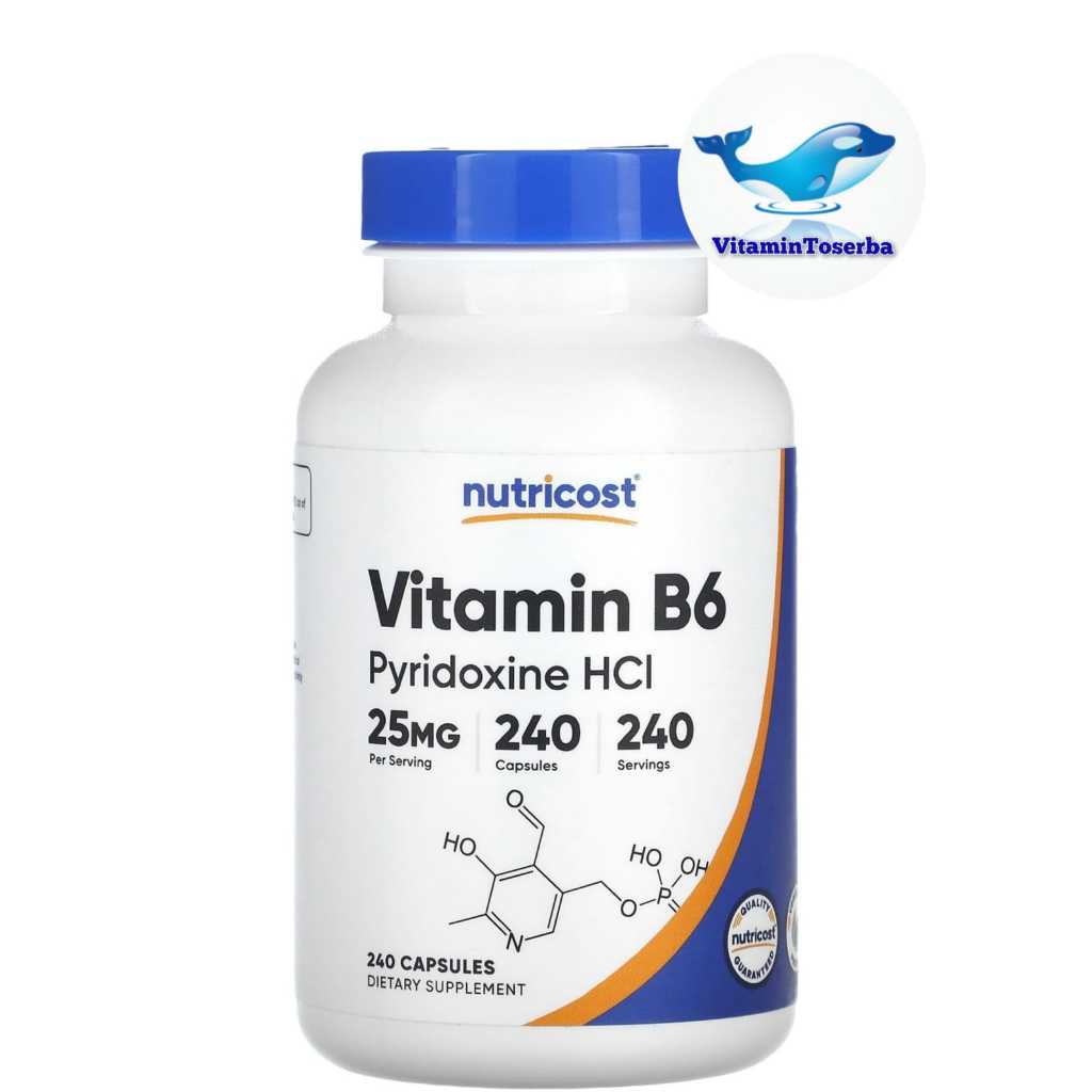 Nutricost Vitamin B6 25 mg 240 Capsules