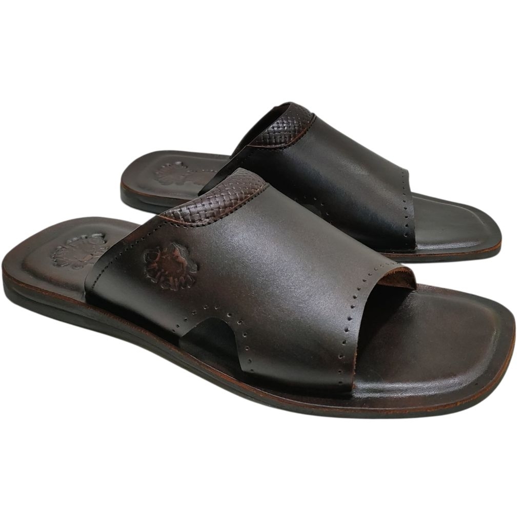Sandal Slop Pria Sandal Pria Kulit Asli Sandal Pria Keren Kekinian