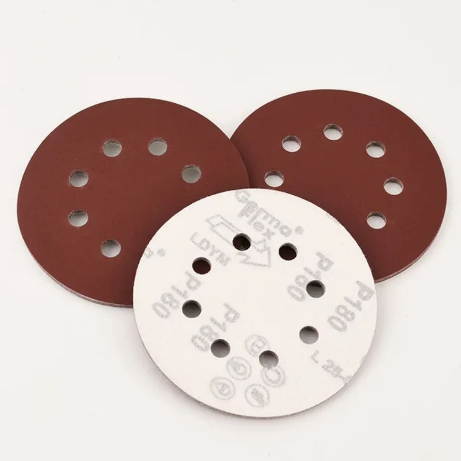 Amplas Bulat 5 inch 8 Lubang Amplas Tempel Sand Paper Kertas Amplas Orbital Sander