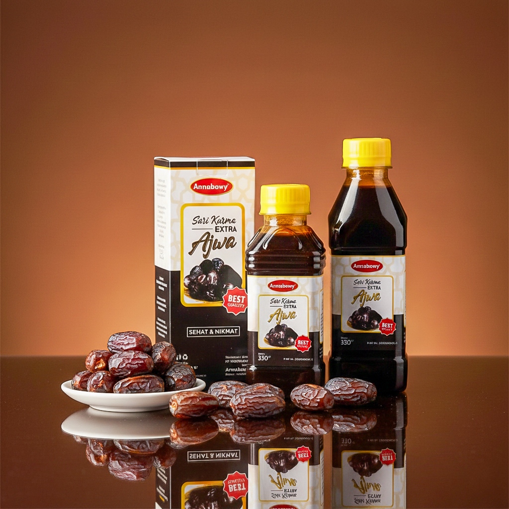 Sari Kurma Ekstra Ajwa Annabawy 330gr | Kurma Ajwa Asli Tanpa Gula Tambahan