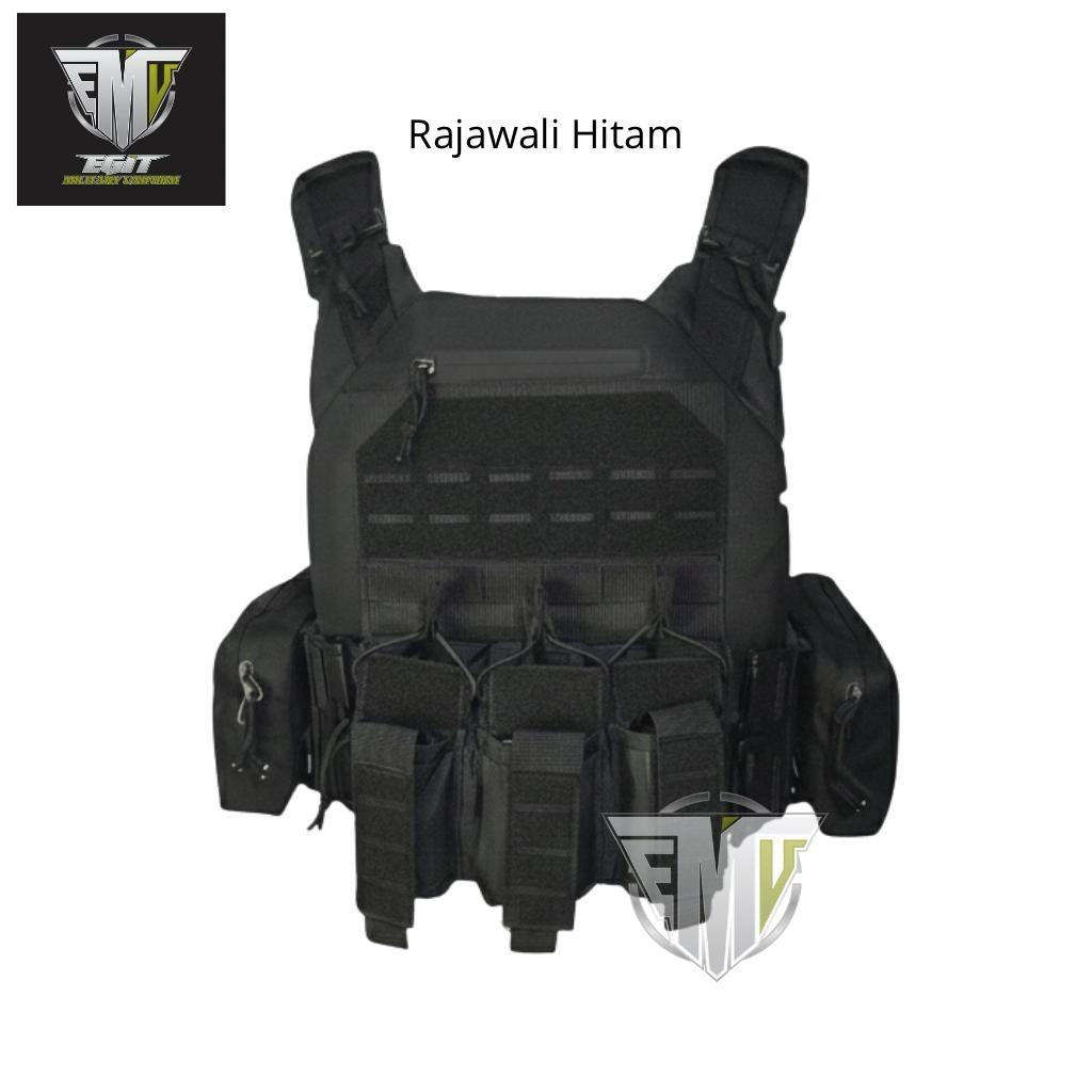 ROMPI BODYVEST RAJAWALI TNI POLISI DOUBLE QUICK RELEASE ROMPI ANTI PELURU BODYVEST HITAM