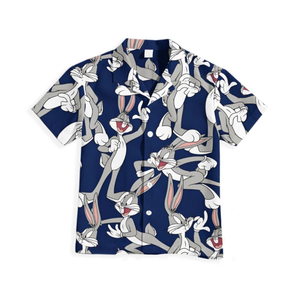 WimzyKids - kemeja anak motif bugs bunny unisex full print limited edition