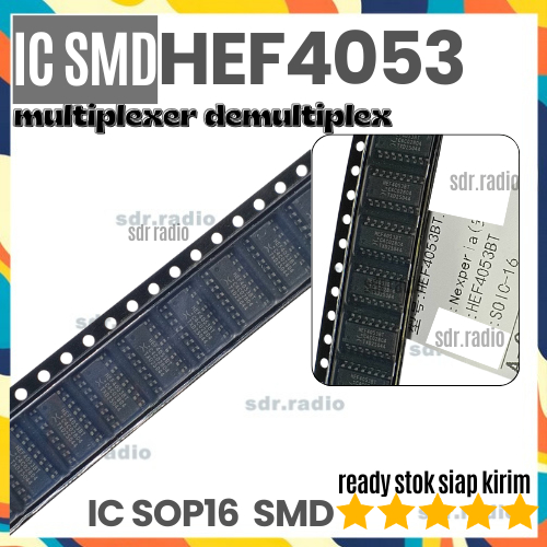 IC SMD HEF4053BT 4053 IC SOP16  smd multiplexer demultiplex HEF4053 4053BT HEF 4053