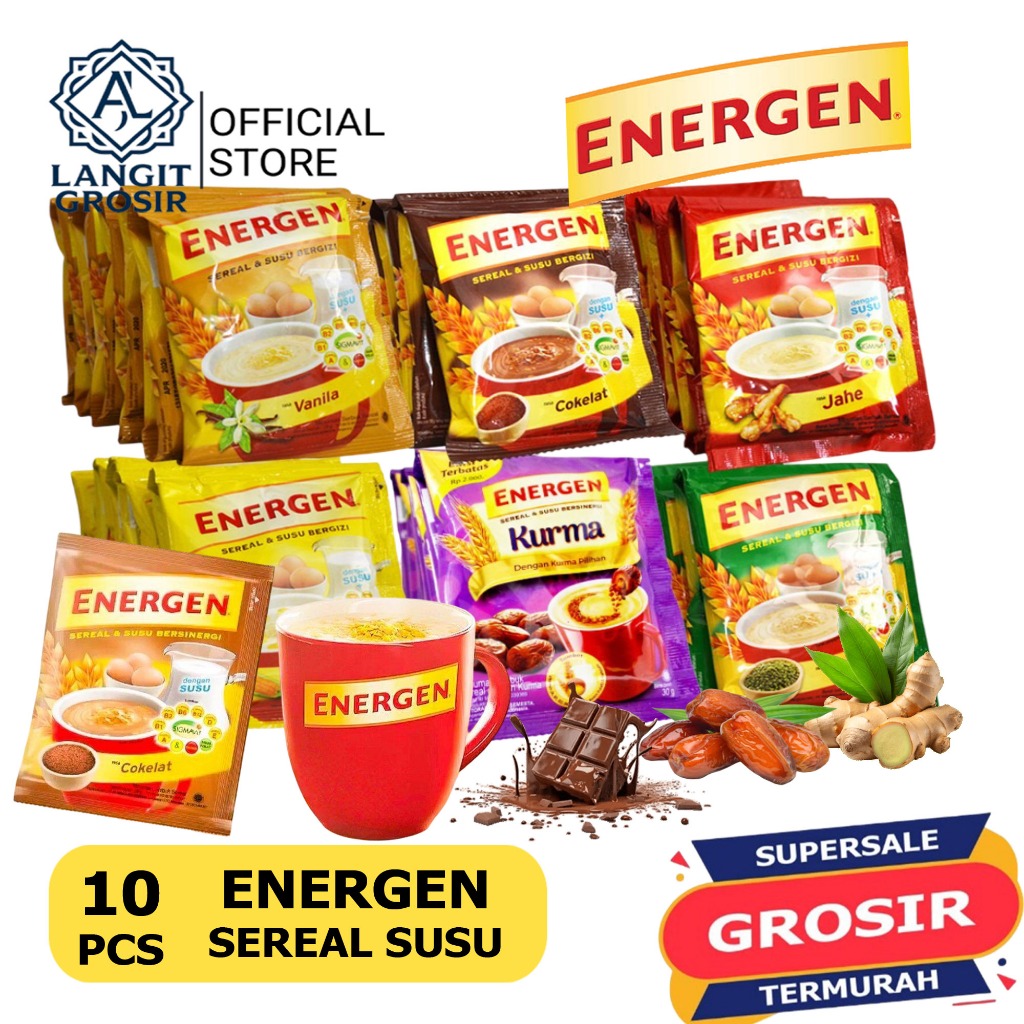[1RENCENG] ENERGEN Sereal susu isi 10 Sachet