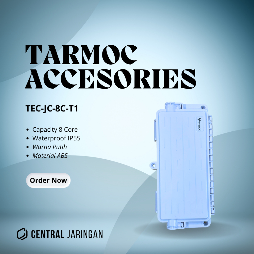 Tarmoc TEC-JC-8C-T1 | Mini Joint Closure 6/8 Core Putih | 6/8 Core White
