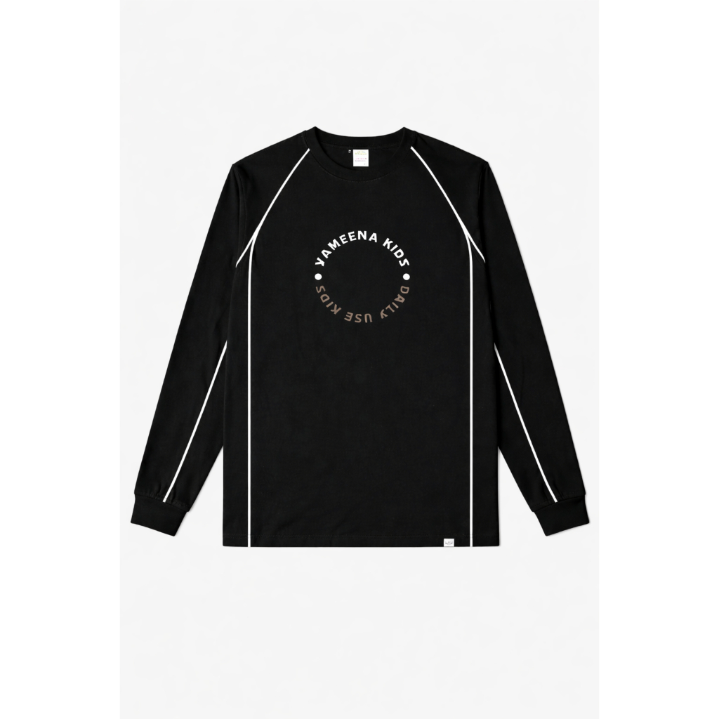 Yameena.Kids Kaos Longsleeve Anak Sixline Atasan Lengan Panjang