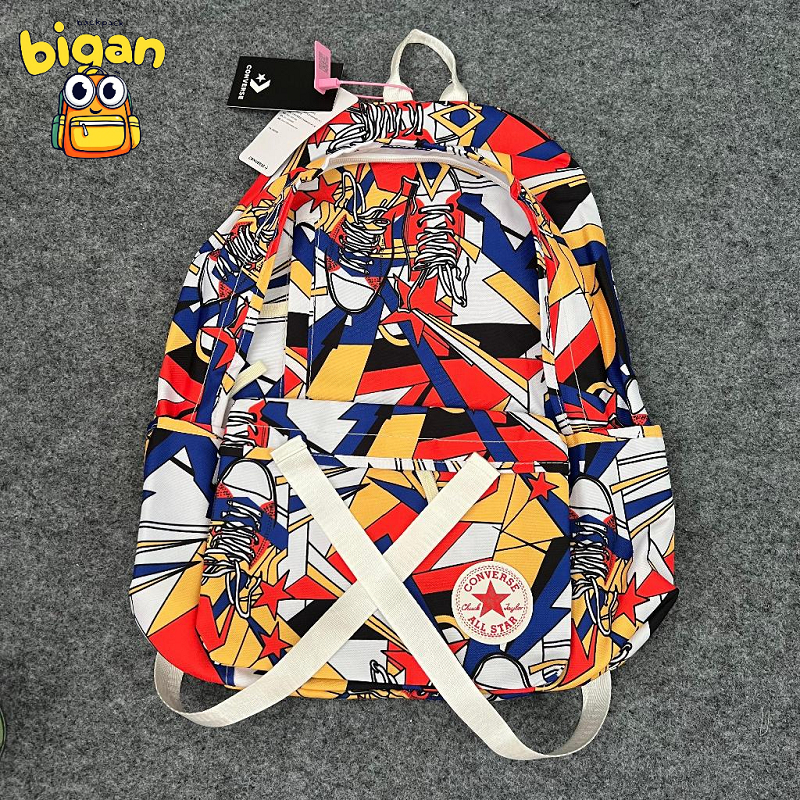 New Tas Ransel Converse COMIC Multicolor Go2 / Tas Anak Sekolah Komik Converse/ Backpack Uniseks