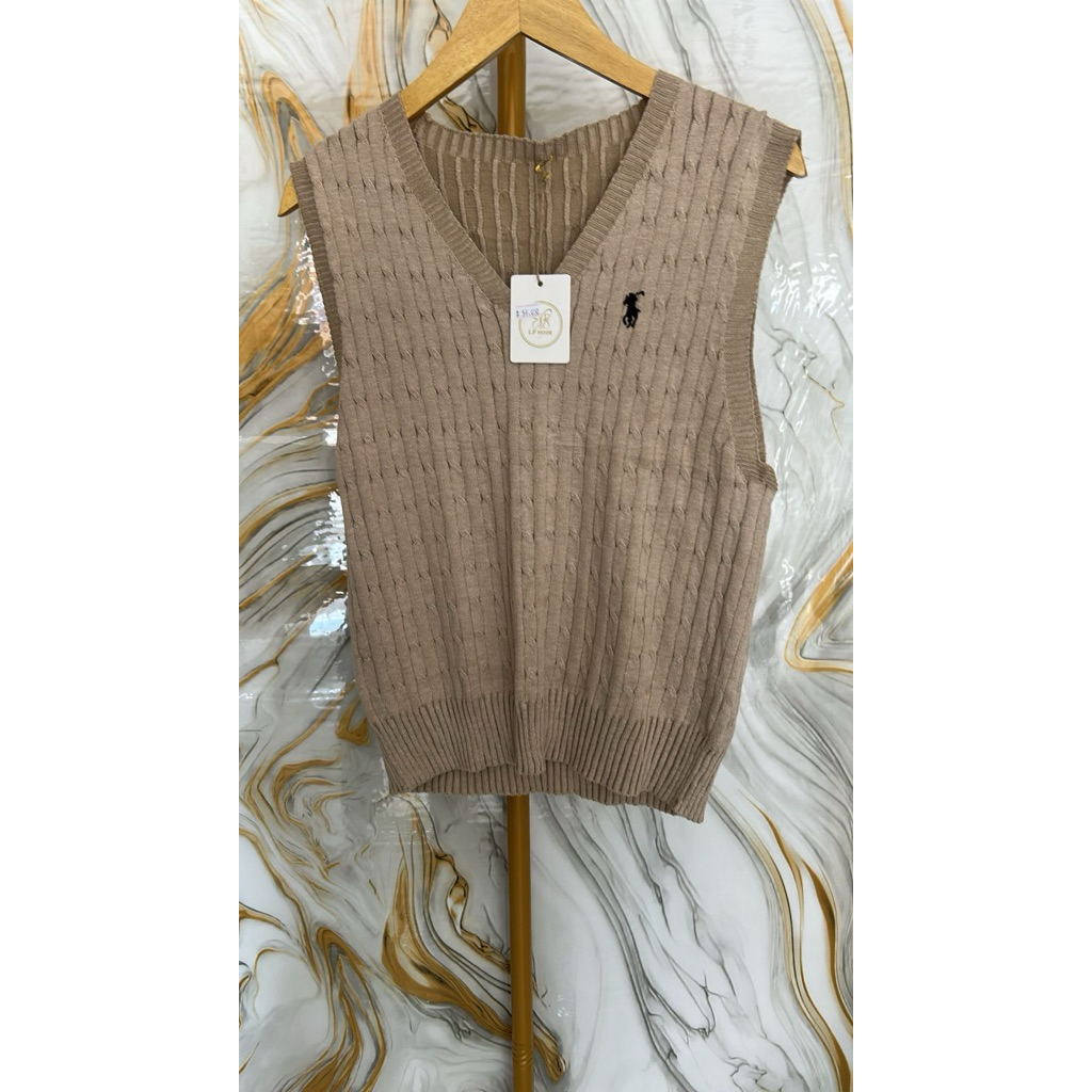 vest wanita premium coklat