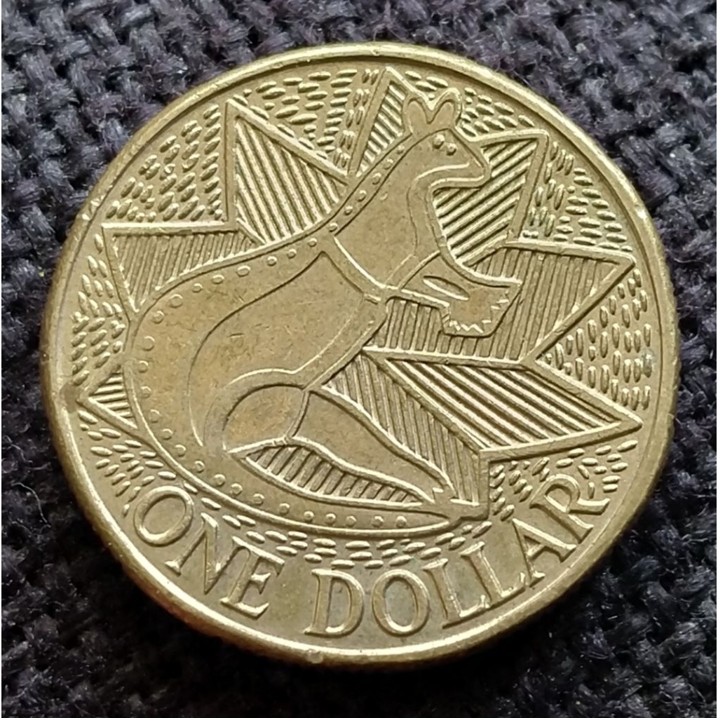 Koin Kuno Australia 1 Dollar 1988 Kangguru Bicentenary Commemorative