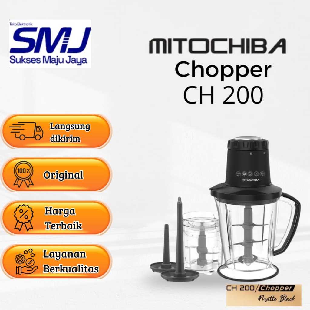 Mitochiba CH 200 Food Chopper Blender Bumbu dan Daging ORIGINAL