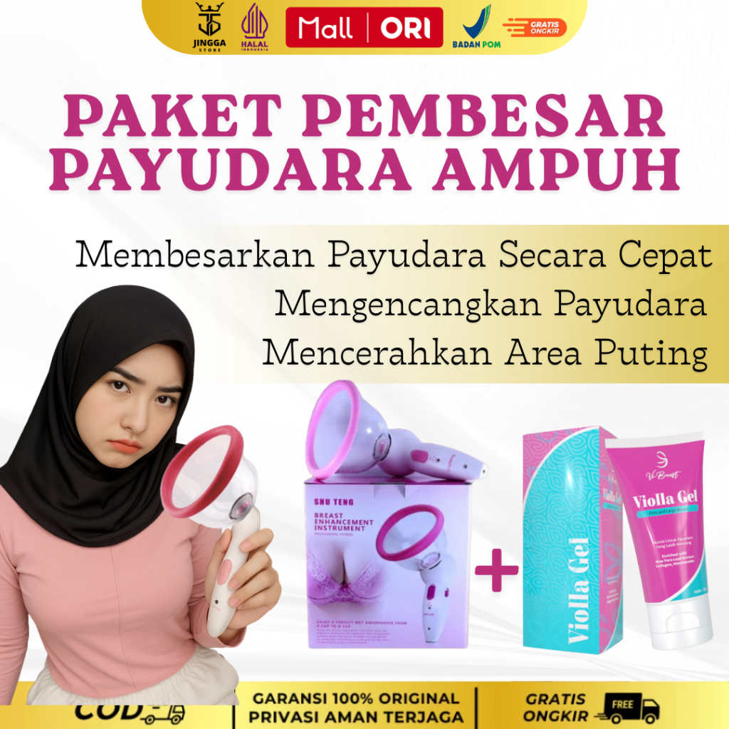 VACUM Pembesar & Pengencang Payudara Asli + Serum - Terbukti Bikin Montok Seksi Dalam Hitungan Hari