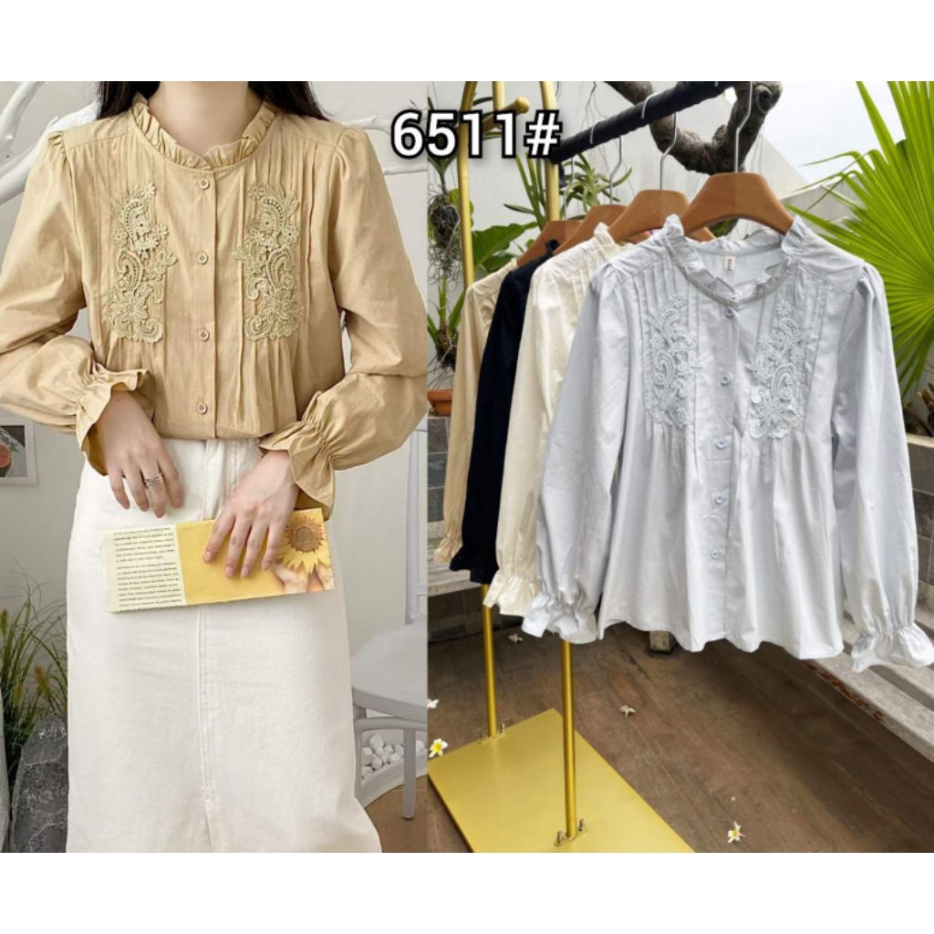 New Arrival#A04.347K-3 LF6511# VriShoopfashion / Atasan Wanita - Bangkok Premium Terbaru Kekinian Ko