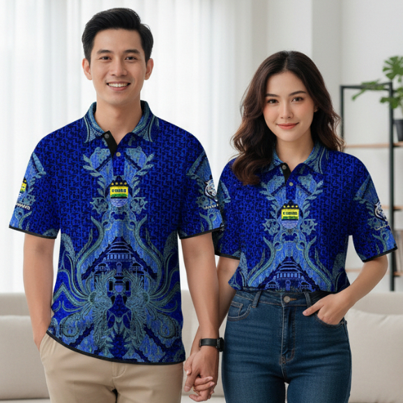Aink Bandung Jersey Polo PERSIB Batik Garuda Drifit Premium - Bobotoh Style