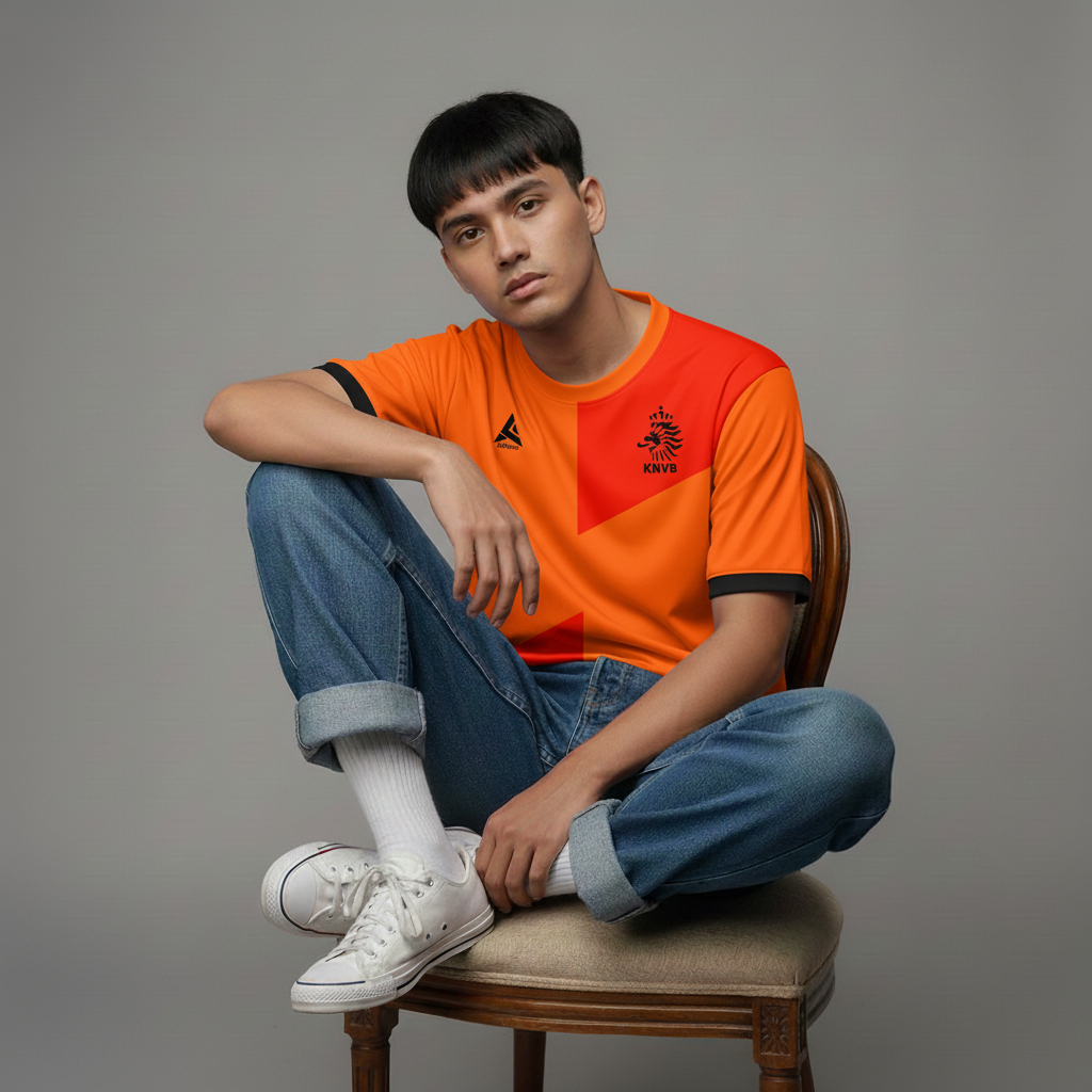 ATHLETIC SPORTWEAR - Jersey Bola Fantasy Belanda 2012-2013 Fullprinting Casual - Atasan