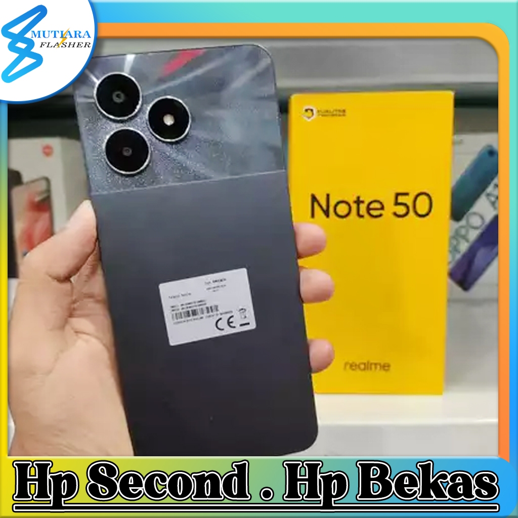 Realme Note 50 Ram 3/64GB | Ram 4/64GB | Ram 4/128GB Bekas Original Flasher Store