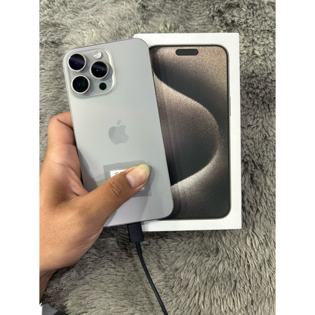 iphone 15 pro max 256 gb natural titanium fullset ori
