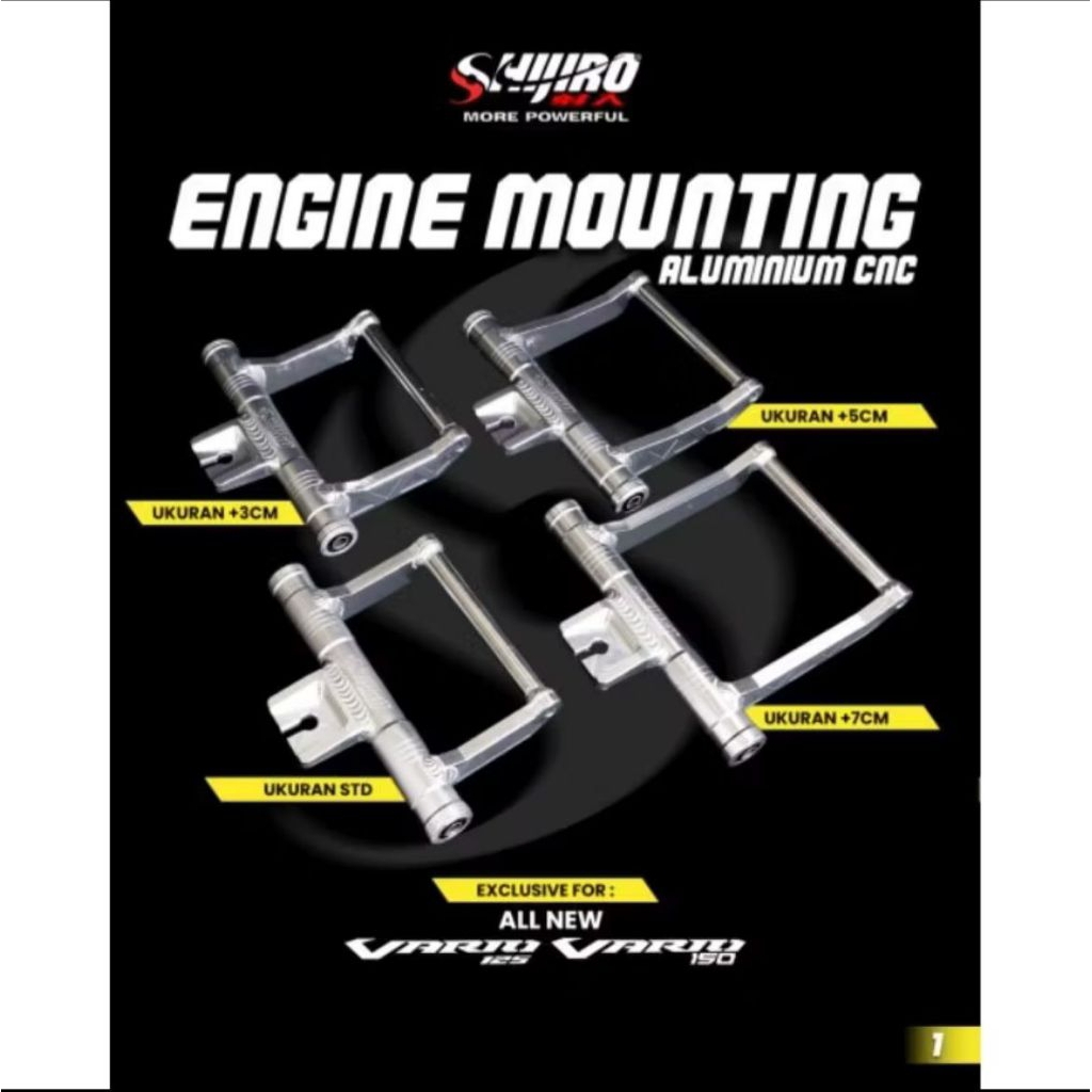 MOUNTING SHIJIRO ALUMUNIUM VARIO 125 VARIO 150