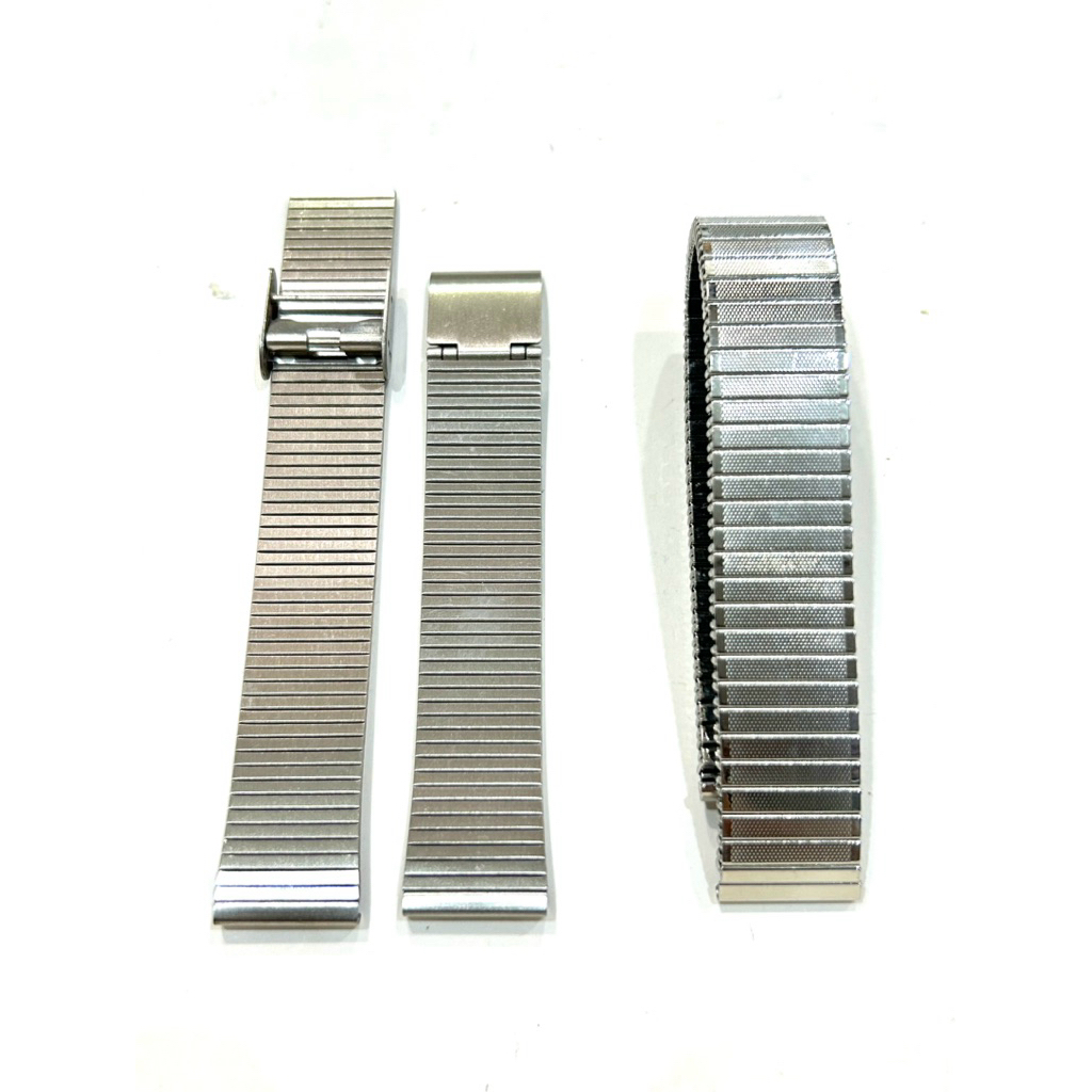 rantai jam 16 mm stainless, yg kanan & foto kedua rantai elastis