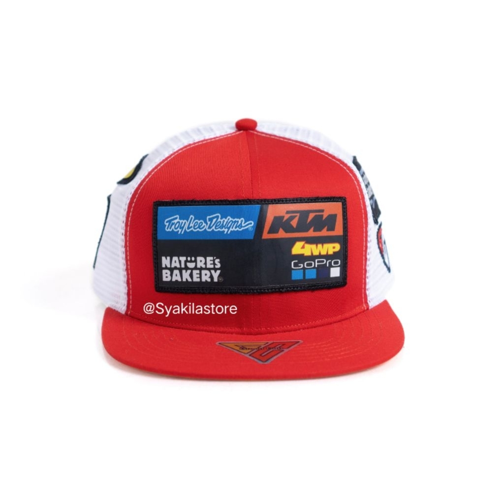 Topi Balap Motor KTM Racing TRUCKER Snapback Premium Original 100%