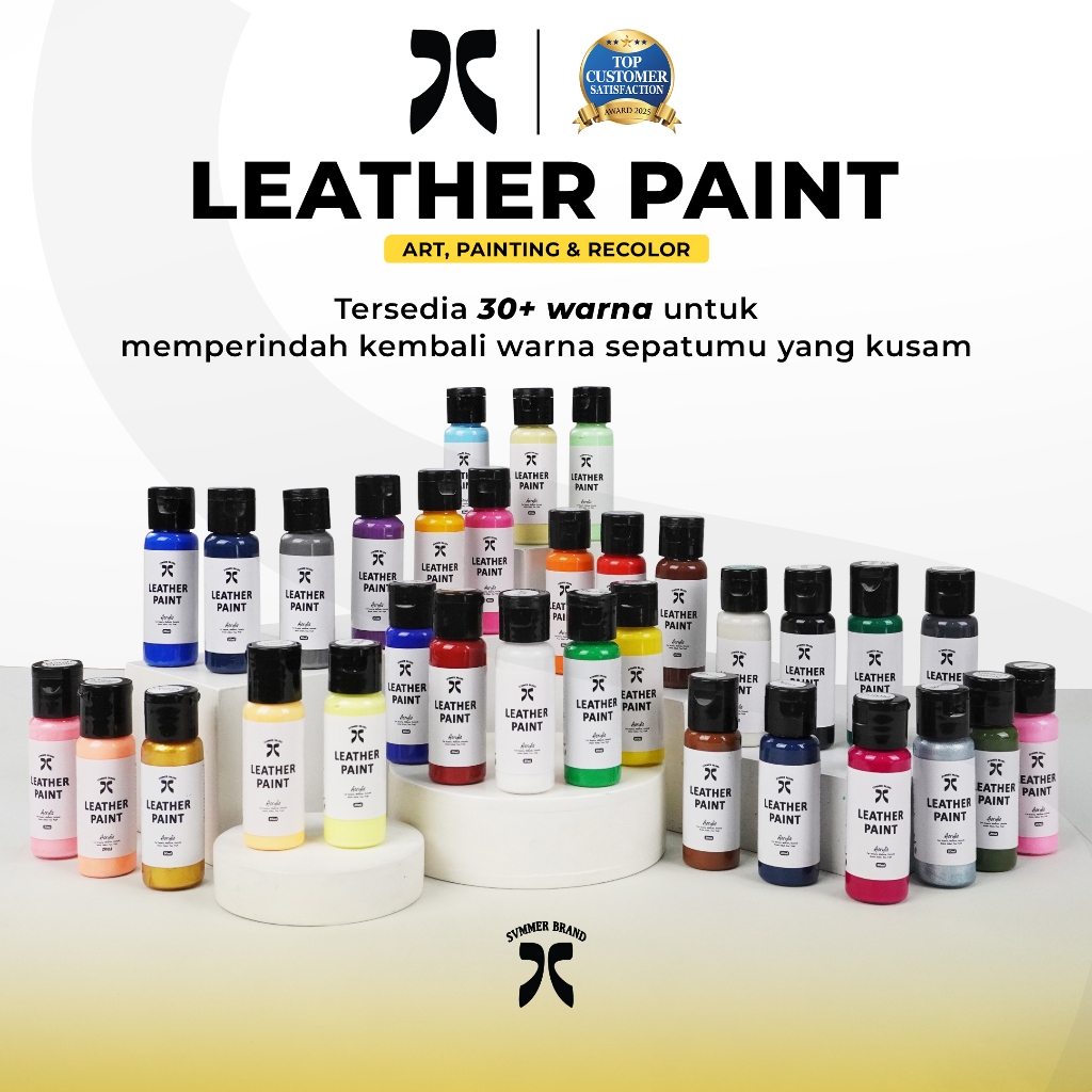 SUMMER SHOES CARE Cat Sepatu Cat Tas Leather Paint Canvas 20ml Sol Midsole Kulit Sintetis