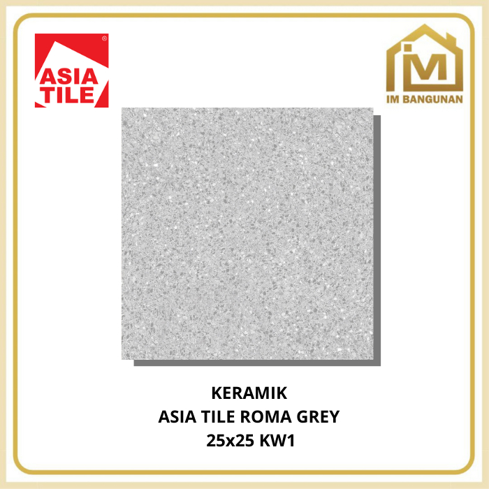 Keramik Lantai 25x25 Asia Tile Roma Grey / Brown kw1