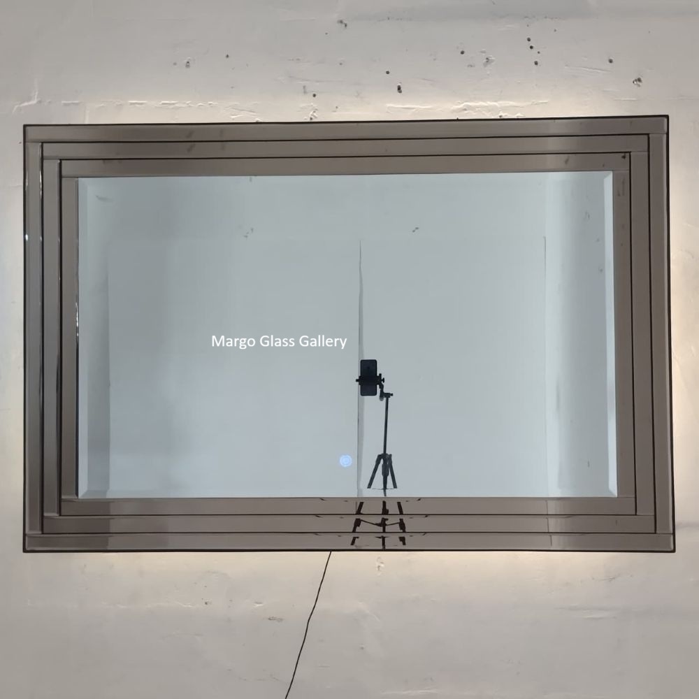 Kaca Cermin Led Touchscreen/Cermin Bevel Led Modern/Cermin Led Kamar Mandi /cermin led gantung kamar