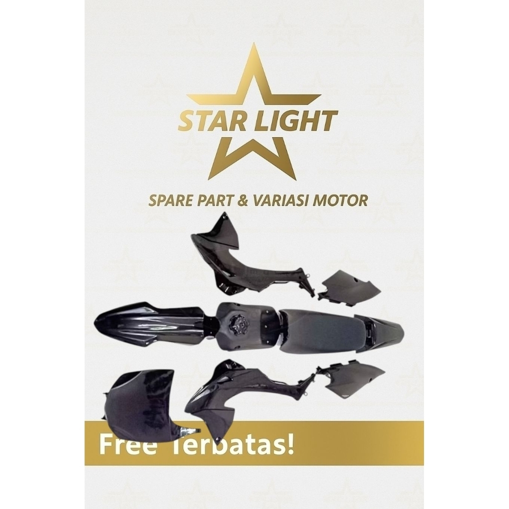 FULL BODY KLX 150 BF / DTRACKER FULL BODY SET KLX BF LENGKAP TANKI DAN JOK BODY TRAIL KLX BF