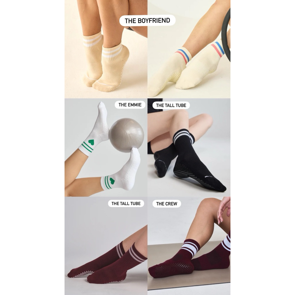 LUCKYHONEY NYC GRIP SOCKS 100% original / kaos kaki grip sock pilates