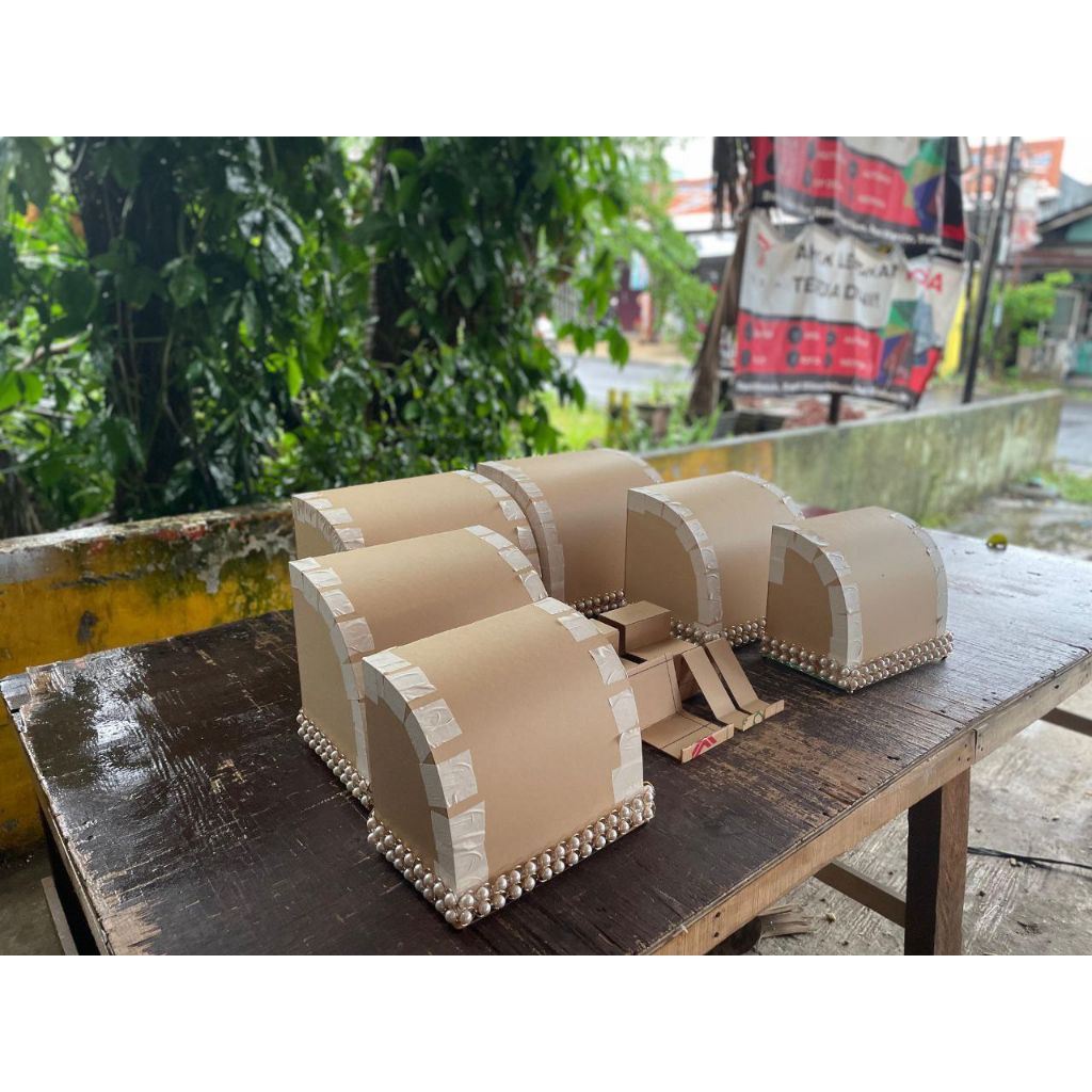 TRAY PEARL/MUTIARA 1UKURAN tutup akrilik setengah lingkaran