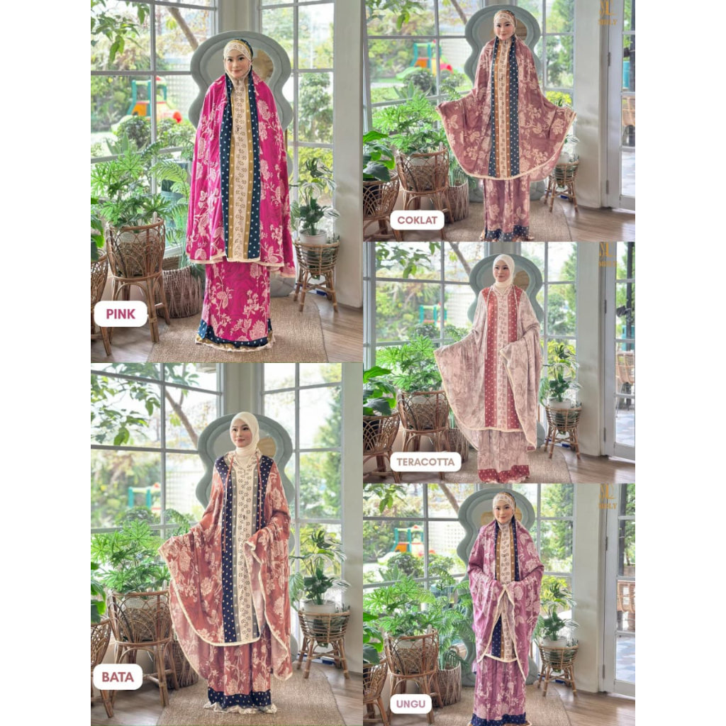 MDLY  Terbaru Mukena Rukuh Aruni Prayer Set Fashion muslim wanita bahan Rayon Premium