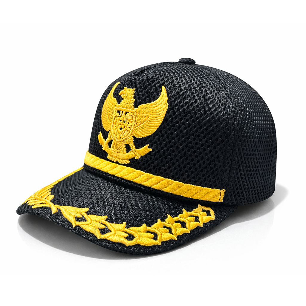 Topi Garuda Premium Hitam Kuning