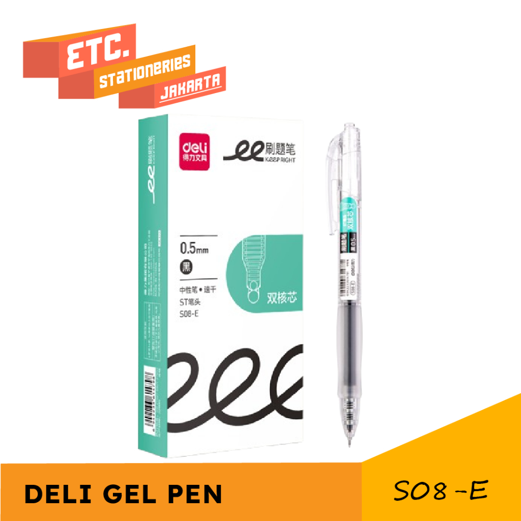 DELI Gel Pen / Pulpen Gel / Pulpen Tinta Gel [S08]