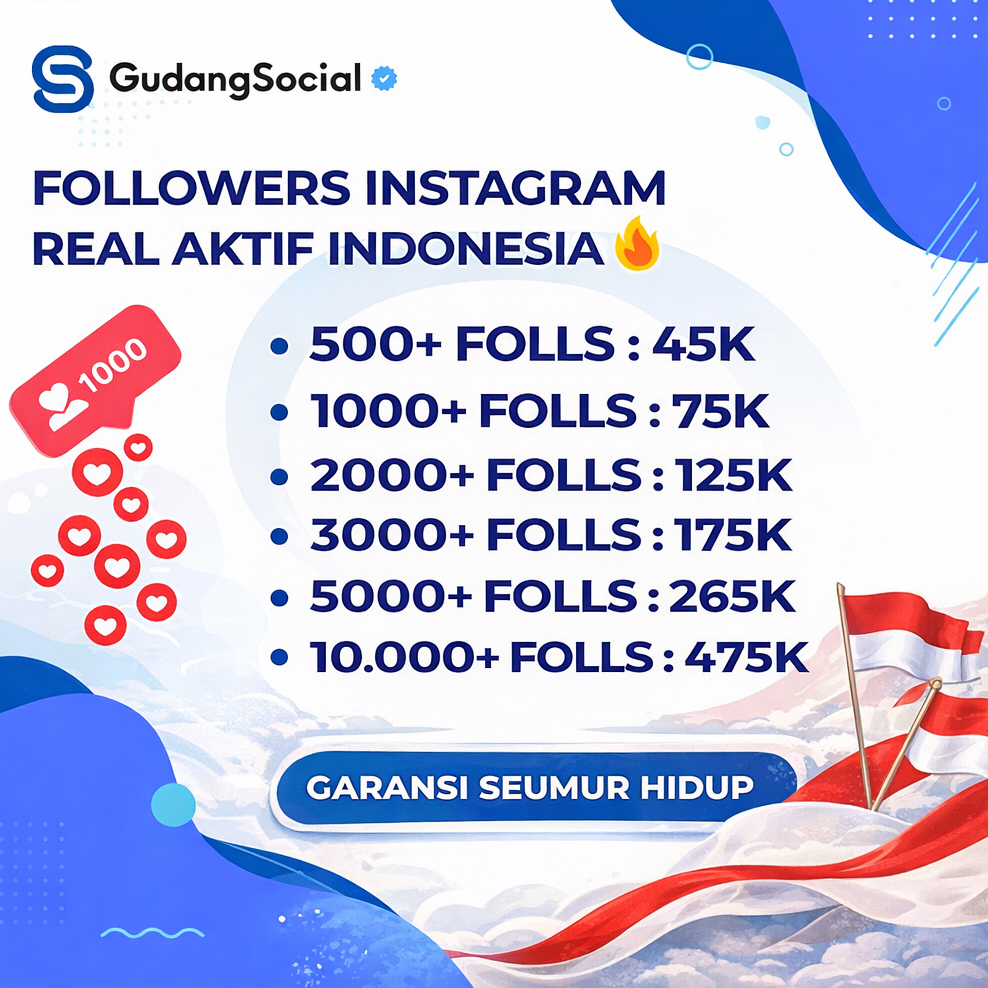1000 FOLLOWERS TOKTOK | IG PERMANEN (BERGARANSI)