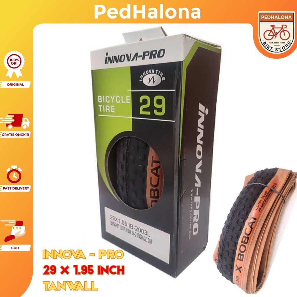 INNOVA PRO Ban Luar 29x1.95 inch Tanwall Sepeda MTB Gunung 120TPI Fold Lipat Kevlar