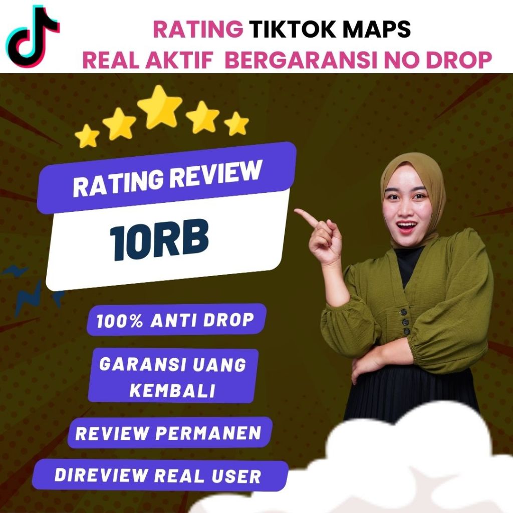 Jasa Review Tiktok Maps Bintang 5 | Jasa Review Tempat Tiktok | Review Permanen | FYP Tiktok