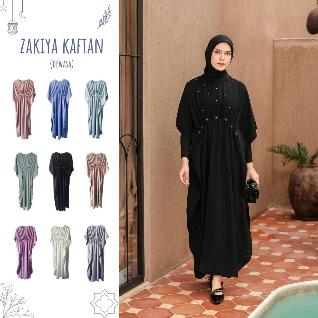 LA LA LAND ZAKIYA KAFTAN DEWASA | Baju Lebaran | Gamis | Maxi Dress | Kaftan Lebaran | Long Dress