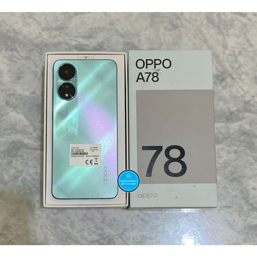 OPPO A78 4G 8/256GB SECOND FULLSET GARANSI