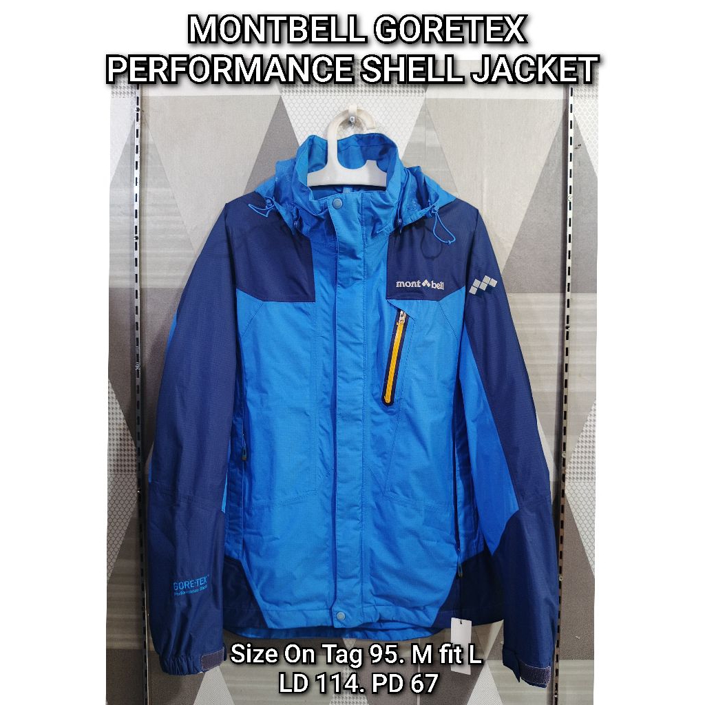 JAKET MONTBELL GORETEX PERFORMANCE SHELL JACKET