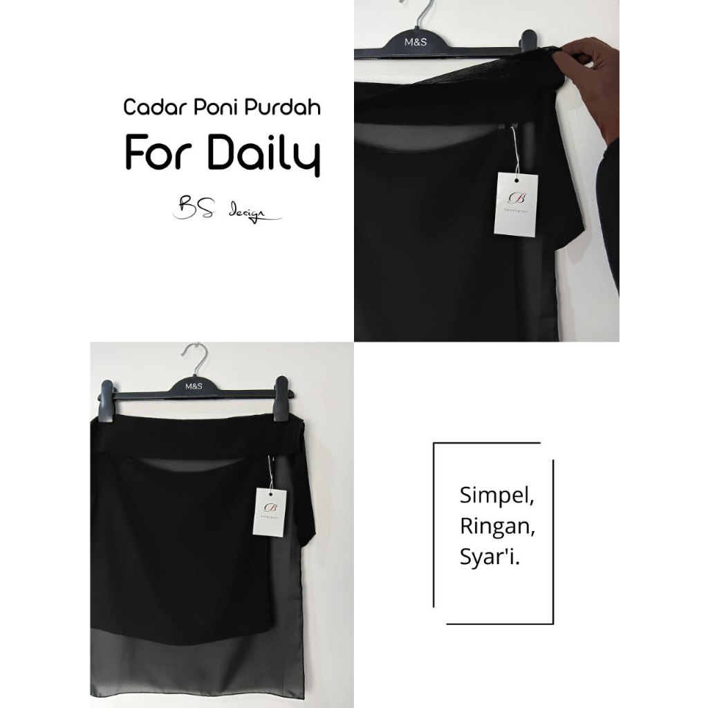 CADAR PONI PURDAH BENANGSARI | CADAR ARAB | CADAR AKHWAT | CADAR HITAM | CADAR PREMIUM | CADAR JETBL