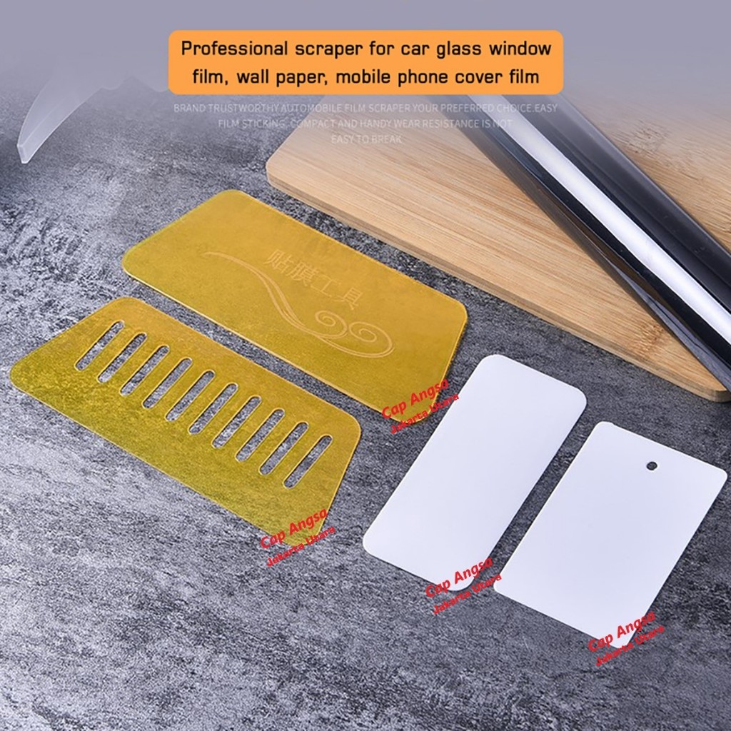 [CAPANGSA_01] Rakel/Kape Scraper Anti Gores | Alat Pasang Stiker Kaca & Wallpaper + Aksesoris HP (sc