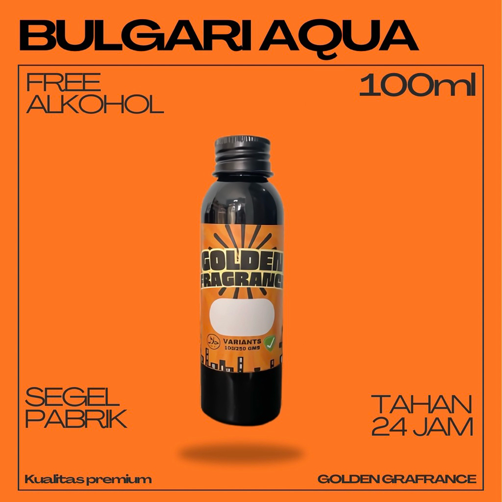 Bulgari Aqua - Bibit Parfum Murni 100ml Segel Pabrik Tahan Lama Original Kualitas Premium Non Alkoho