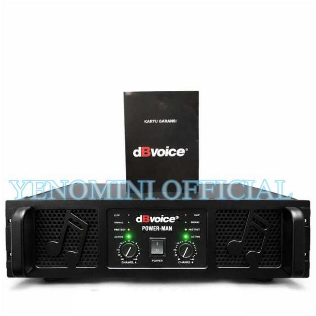 Power Amplifier DB Voice Power Man 2x2000watt Original Amplifier dBvoice Class GB PowerMan Bagus ( B