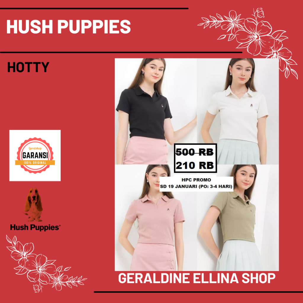 Baju wanita hush puppies seri HOTTY 100% original