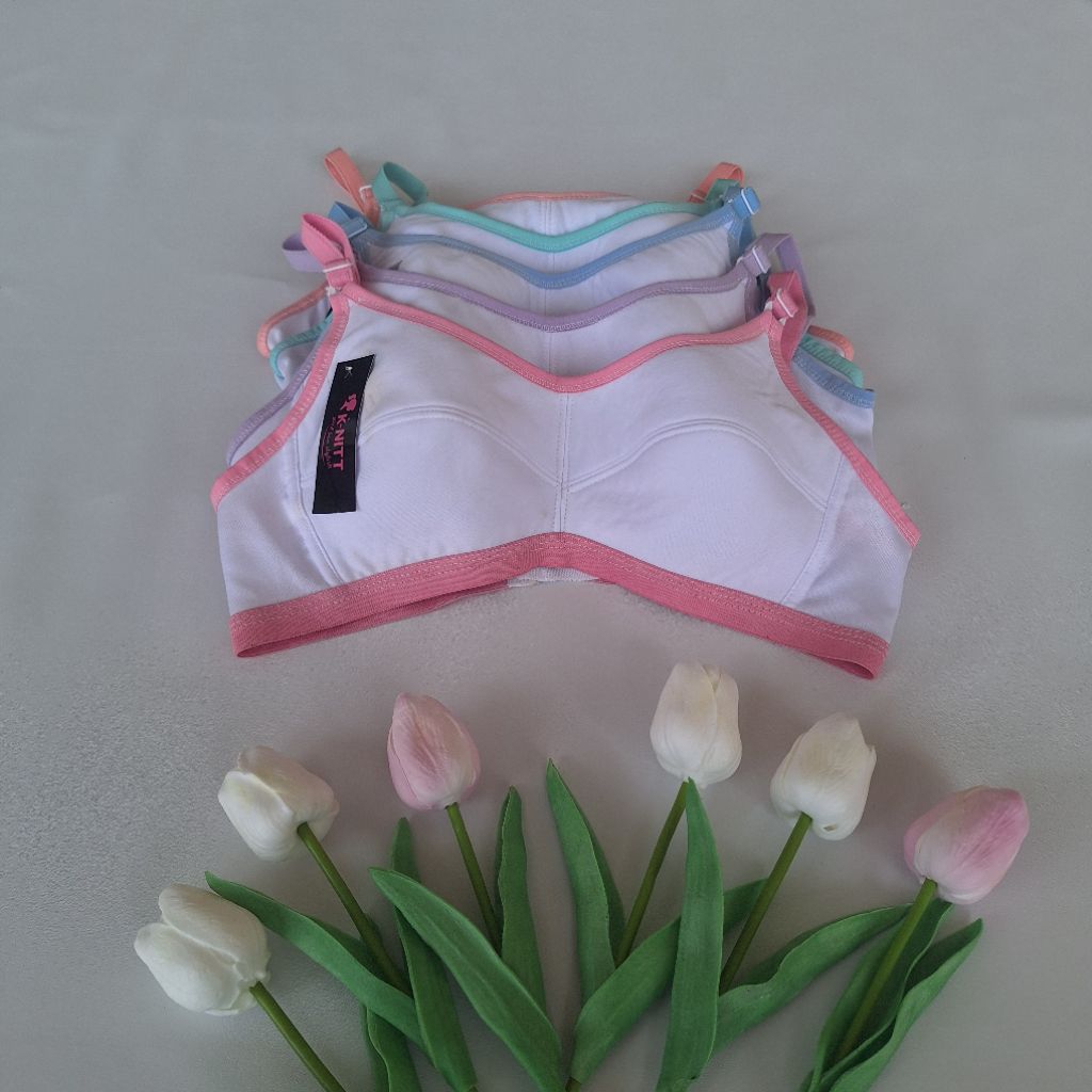 Bra remaja polos tanpa busa bh anak model terbaru SD/SMP 6PCS
