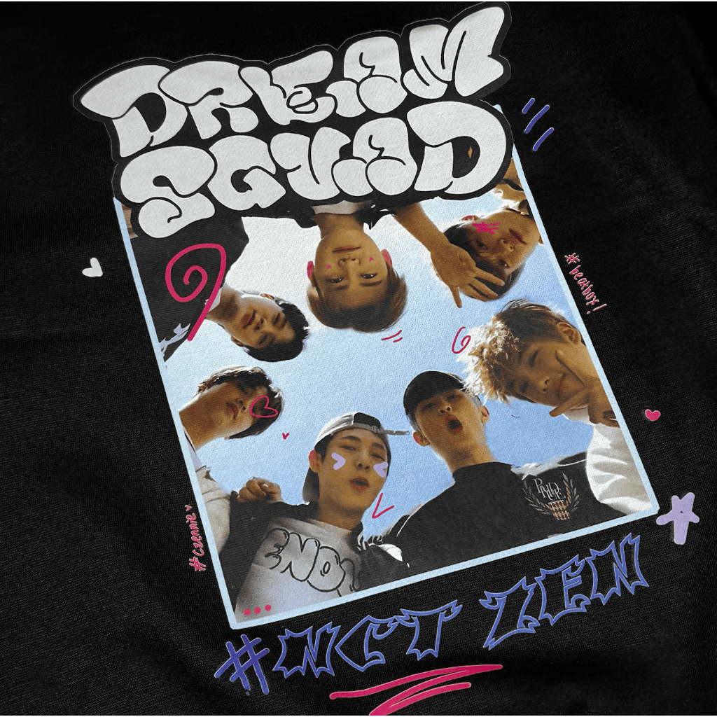 [ READY ] Kaos NCT DREAM 'Beatbox' Album ver Dreamsquad - Renjun Jaemin Jeno Haechan Chenle Mark Jis