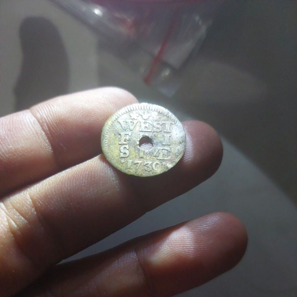 Koin perak 2 stuiver west friesland 1730