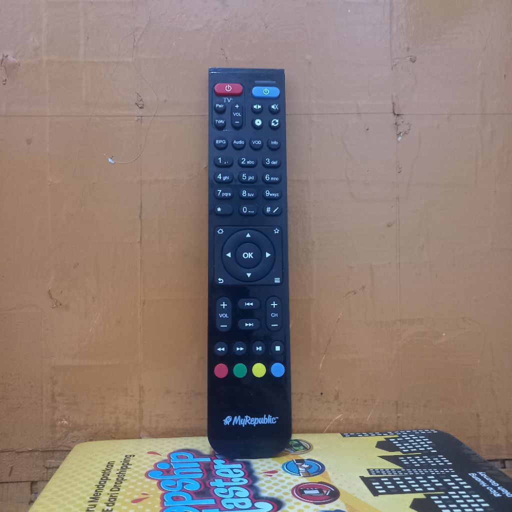 REMOTE TV PARABOLA MY REPUBLIC HITAM ORIGINAL