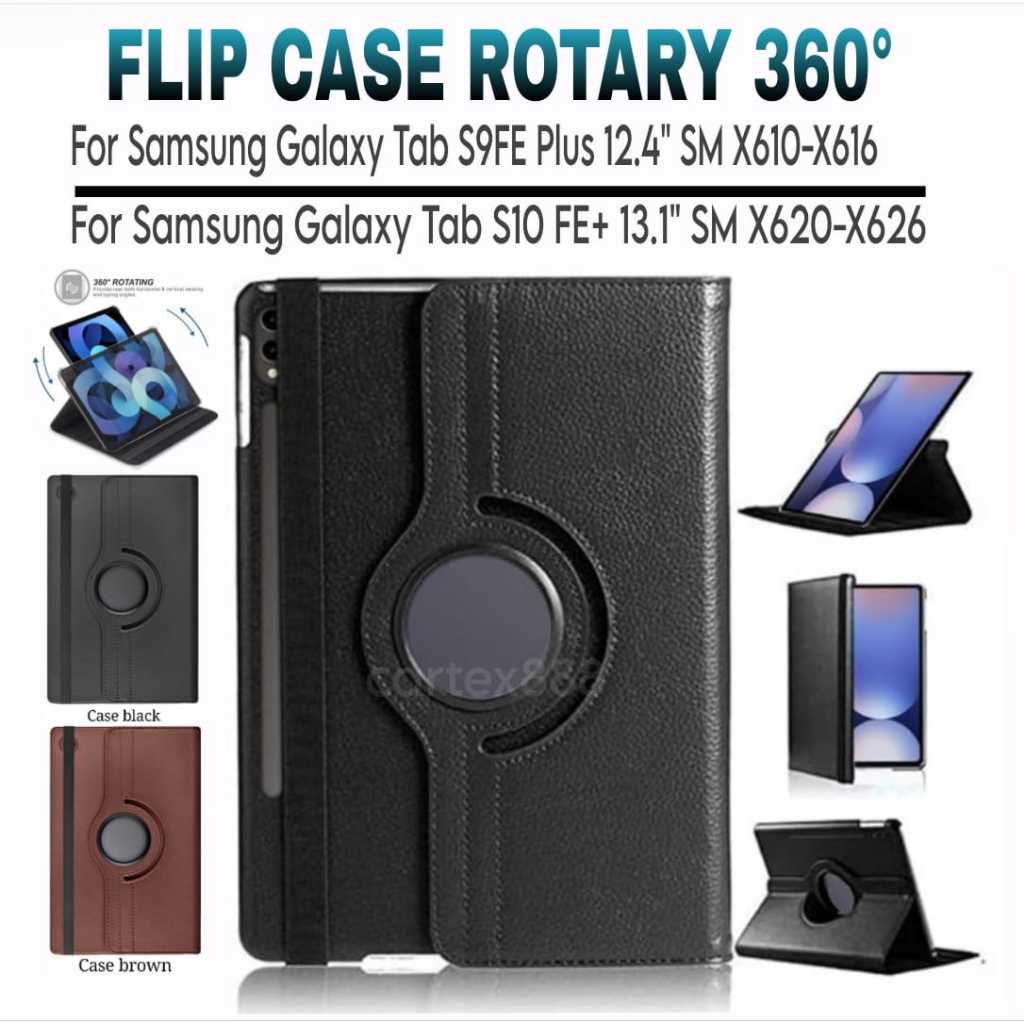 Case Rotary Samsung Tab S9 S10 FE Plus / Case Samsung Tab S9 FE+ / Case Samsung Tab S10 FE Plus / Ca